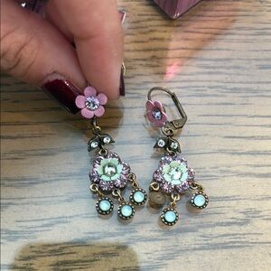 Italian Floral Drop Earrings